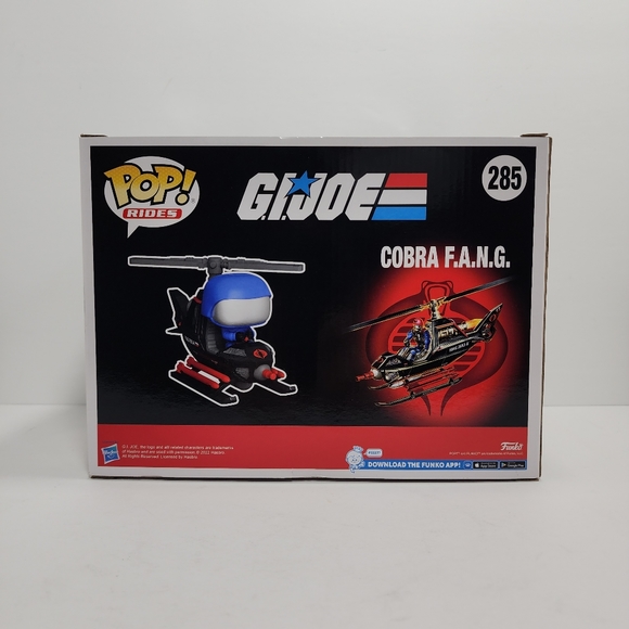 New! Funko Pop Rides G.I. Joe Cobra F.A.N.G. Helicopter | # 285 | GameStop Exclu - Picture 2 of 8